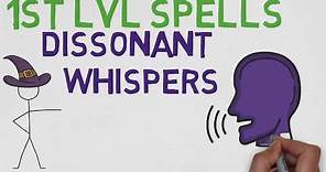 1ST LEVEL SPELL #27: Dissonant Whispers (5E)