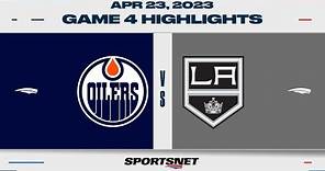 NHL Game 4 Highlights | Oilers vs. Kings - April 23, 2023