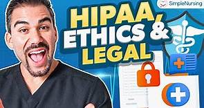 Fundamentals of Nursing | Learn HIPAA, Ethics & Legal Tort Law MADE EASY