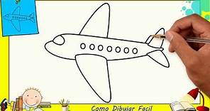 Dibujos de avions FACILES paso a paso para principiantes - Como dibujar un avion FACIL 4
