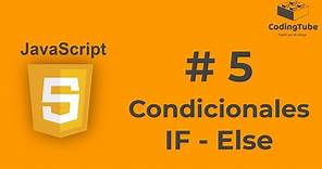 ⭐[JS] 05 ¿Cómo usar IF - ELSE en JavaScript? 📚 Curso JAVASCRIPT