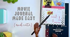 Film Journal With Me | Easy Movie Journal Template #moviereviews