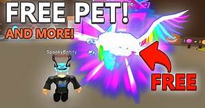 HOW TO GET FREE PET, BOOSTS, AND TITLE ON BUBBLE GUM SIMULATOR!