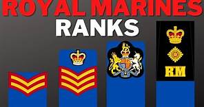 Royal Marines Ranks in Order