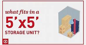 Storage Unit Size Guide - 5'x5'