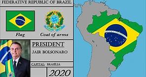 Brazil History (1822-2020). História do Brasil.