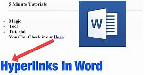 How to Create a Hyperlink in Microsoft Word