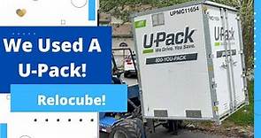 MOVING WITH A U-PACK Relocube! What Fits In A Relocube? U-Pack Review!