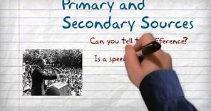 Primary vs Secondary Sources