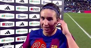 Mariona Caldentey Half-Time Interview | Barcelona Vs Real Madrid | Supercopa de España 2024