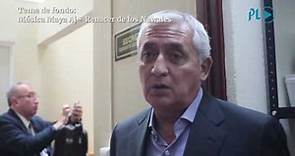 Otto Pérez Molina afirma que no tiene por qué defender a Alejandro Sinibaldi