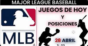 JUEGOS de Hoy Y Posiciones en el BÉISBOL DE LAS GRANDES LIGAS (MLB)