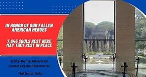 Sicily-Rome American Cemetery and Memorial I Nettuno, Italy I 2023