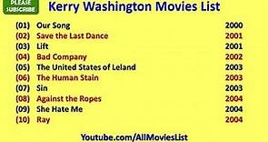 Kerry Washington Movies List