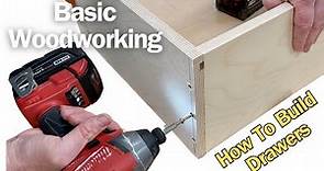 How to Build a Strong Plywood Drawer Box / Basic Woodworking