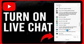 How To Turn On Live Chat On Youtube (How To Enable and Use Live Chat On Youtube)