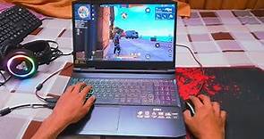 How to play freefire in laptop | freefire laptop handcam || acer nitro 5 freefire gameplay