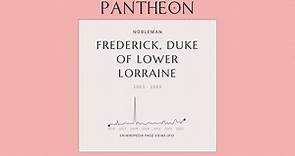 Frederick, Duke of Lower Lorraine Biography