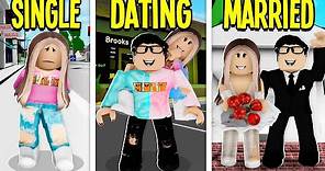 SINGLE To DATING To MARRIED In Roblox Brookhaven!