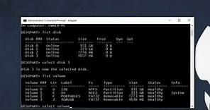 How to Format a Drive using Command Prompt/Diskpart | Any Windows OS