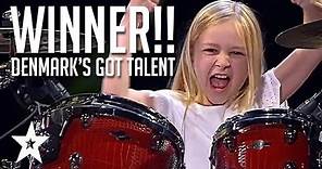 10 Year Old Drummer Johanne Astrid - Winner Of Denmark's Got Talent 2017 Compilation