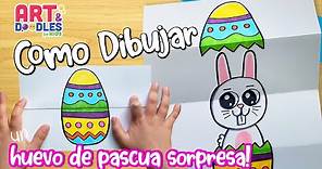 Como dibujar un 🥚🐰HUEVO DE PASCUA SORPRESA 🥚🐰 Happy Easter!