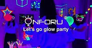 How to set up a glow party with onforu black light