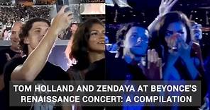 A compilation of Tom Holland and Zendaya at Beyonce's Concert (9/5/2023)
