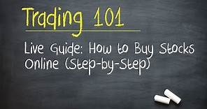 Live Guide: How to Buy Stocks Online (Step-by-Step)