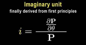 Imaginary unit finally shown REAL in daily life