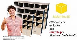 TUTORIAL PASO A PASO, Como hacer un locker, con Sketchup y Sistema Matriz