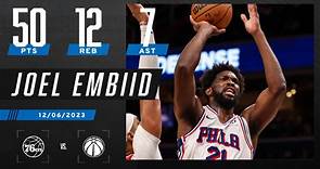 JOEL EMBIID with his 6TH-CAREER 50-POINT GAME 😱 | NBA on ESPN