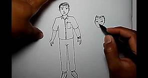 How to draw a man EASY to follow for Neuro Test