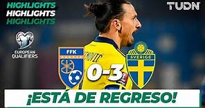 Highlights | Kosovo 0-3 Suecia | UEFA European Qualifiers 2021 | TUDN