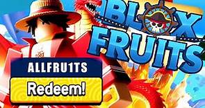 Roblox BLOX FRUITS ALL NEW WORKING CODES (2024)