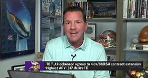 Rapoport: T.J. Hockenson agrees to four-year, $68.5M contract extension with Vikings