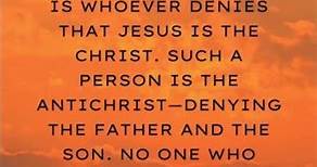 1 JOHN 2:22-23