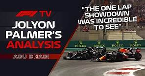 2021's Dramatic Finale | Jolyon Palmer's F1 TV Analysis | 2021 Abu Dhabi Grand Prix