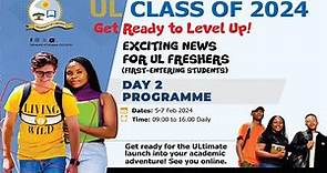 University of Limpopo 2024 Online Orientation Programme for First-Time Entering Students Day 2