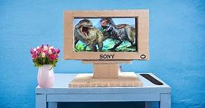 How to Make TV from Cardboard simple at home