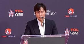 Lee Byung-Hun Speech at Yoshiki Handprint and Footprint Ceremony