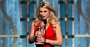 Claire Danes wins Best Actress in a TV Series Drama - Golden Globes 2013