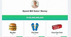 Spend Bill Gates money game