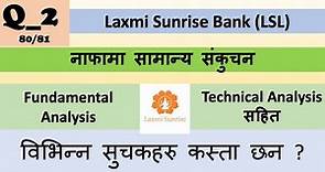 Q2_80_81 | Laxmi Sunrise Bank Report Analysis | Nepali Share Market News | Ram hari Nepal
