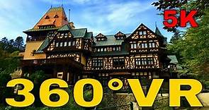 360° VR Pelisor Castle Tour Top 5 Castles in Europe Visit Sinaia Romania 5K 3D Virtual Reality HD 4K