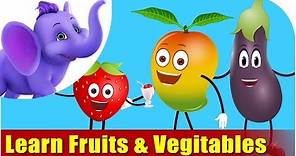 Lets Learn Fruits & Vegetables - Preschool Learning