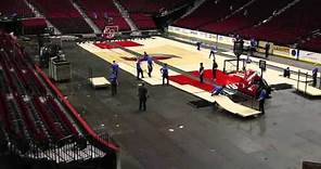 Watch Moda Center transform from basketball court to hockey rink (time-lapse video)
