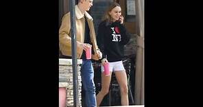 Lily-Rose Depp puffs on a cigarette with boyfriend Ash Stymest