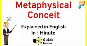 What is Metaphysical Conceit? Explained in English | Literary term | Easy Explanation