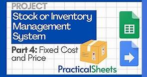 Inventory Management System in Google Sheets - Part 4 - Setting the updated price and cost
